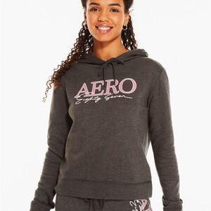 Aeropostale Charcoal Knit Hoodie